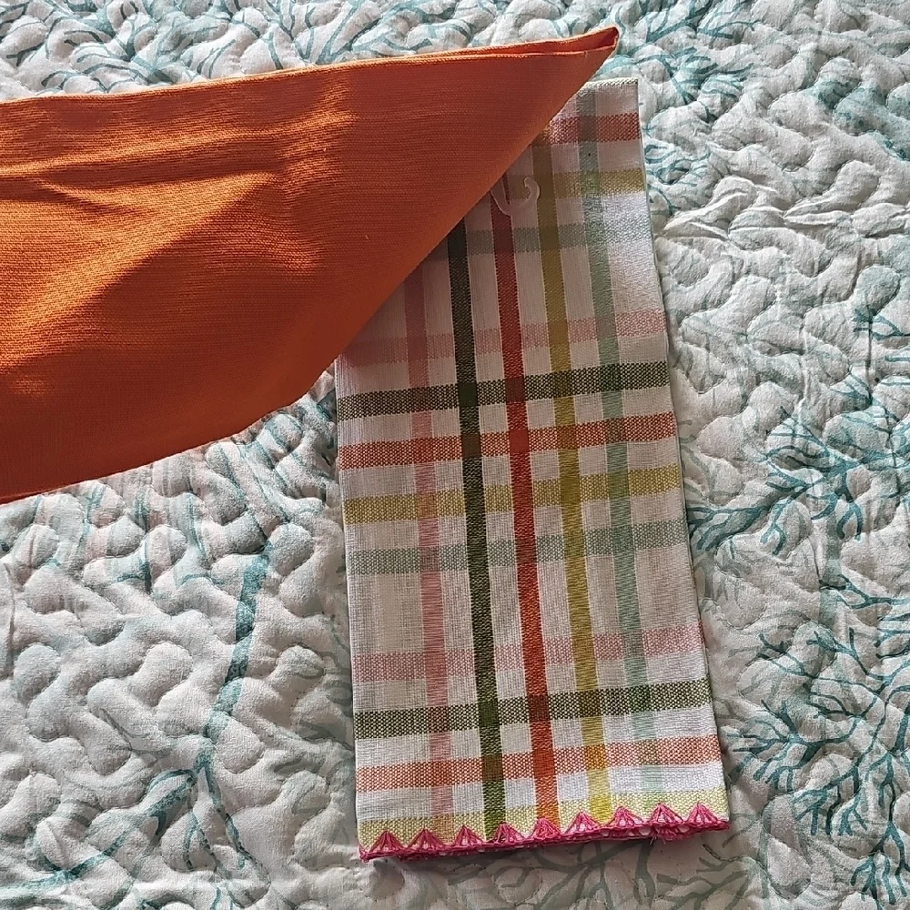 Fall Dish Towel Set of 2 with White Text